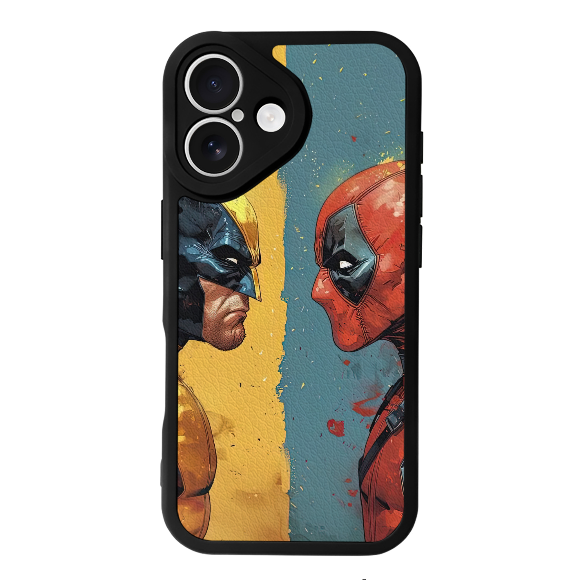 （画像用） Deadpool デッドプール 【iPhone 16シリーズ対応】シリコンスマホケース（レザー調） 材質：シリコン